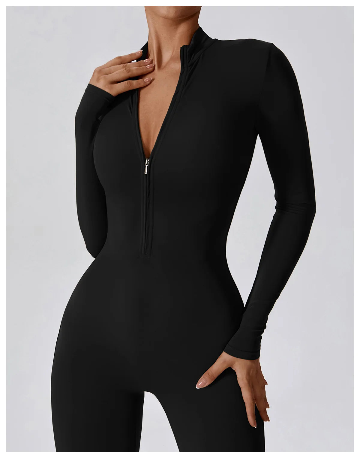 bodysuit with zipper