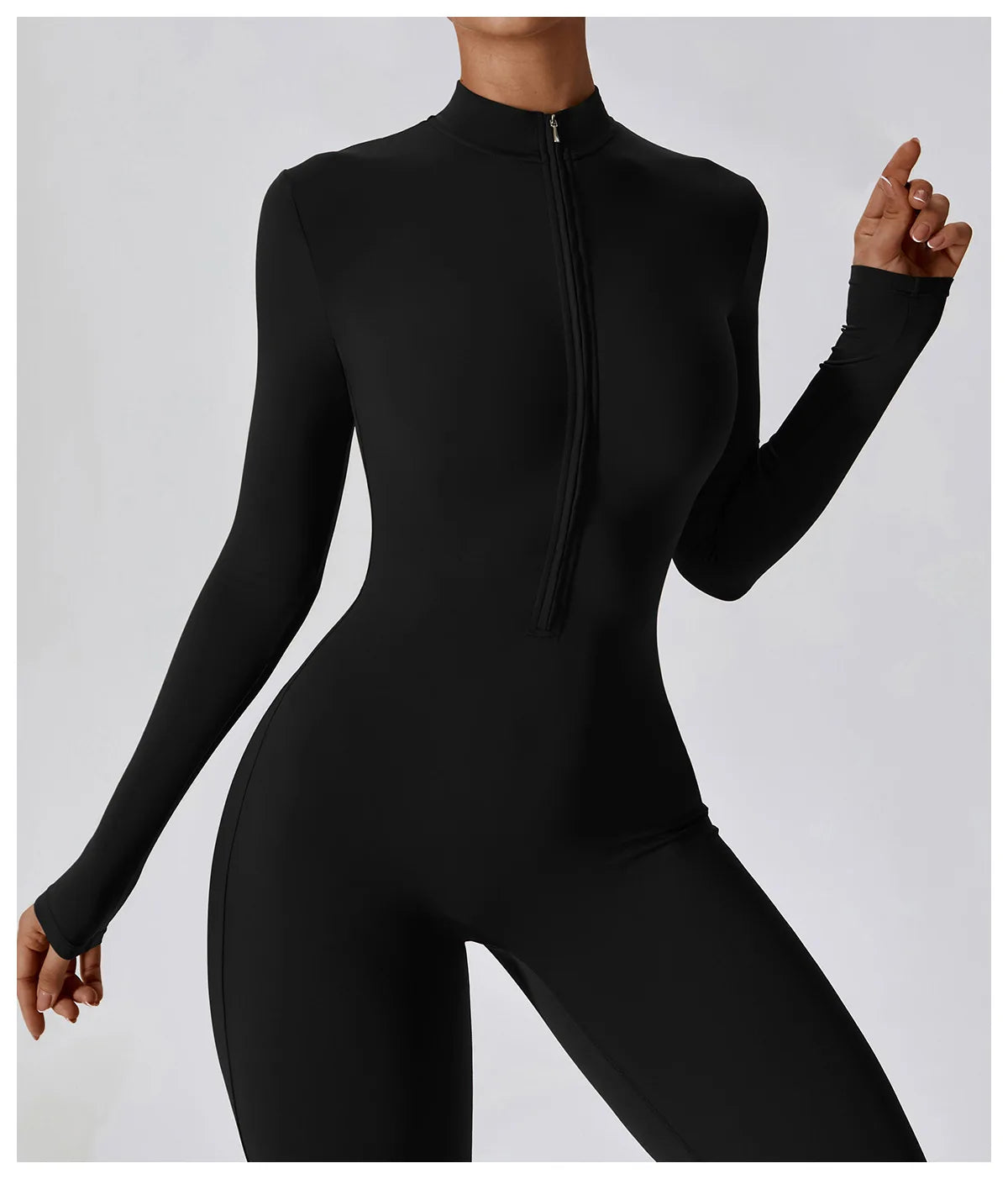 bodysuit with zipper